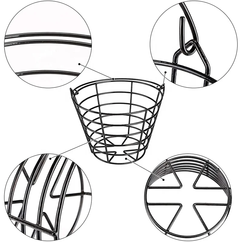 Amazon Hot Sales Metal Golf Ball Basket 50 Pieces Capacity Durable Wire Golf Ball Baskets, Black
Amazon Hot Sales Metal Golf Ball Basket 50 Pieces Capacity Durable Wire Golf Ball Baskets, Black