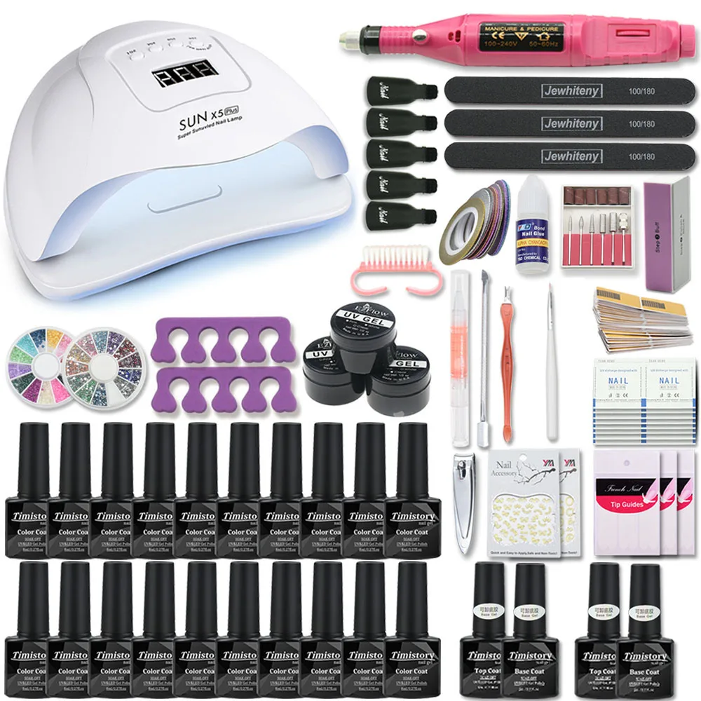 Wholesale 120W/80W UV Lamp 20 Colors DIY Crystal Acrylic Gel LED UV Gel With Electric Nail Drill Machine Set Nail Kit, 1 colors nail kit
Wholesale 120W/80W UV Lamp 20 Colors DIY Crystal Acrylic Gel LED UV Gel With Electric Nail Drill Machine Set Nail Kit, 1 colors nail kit