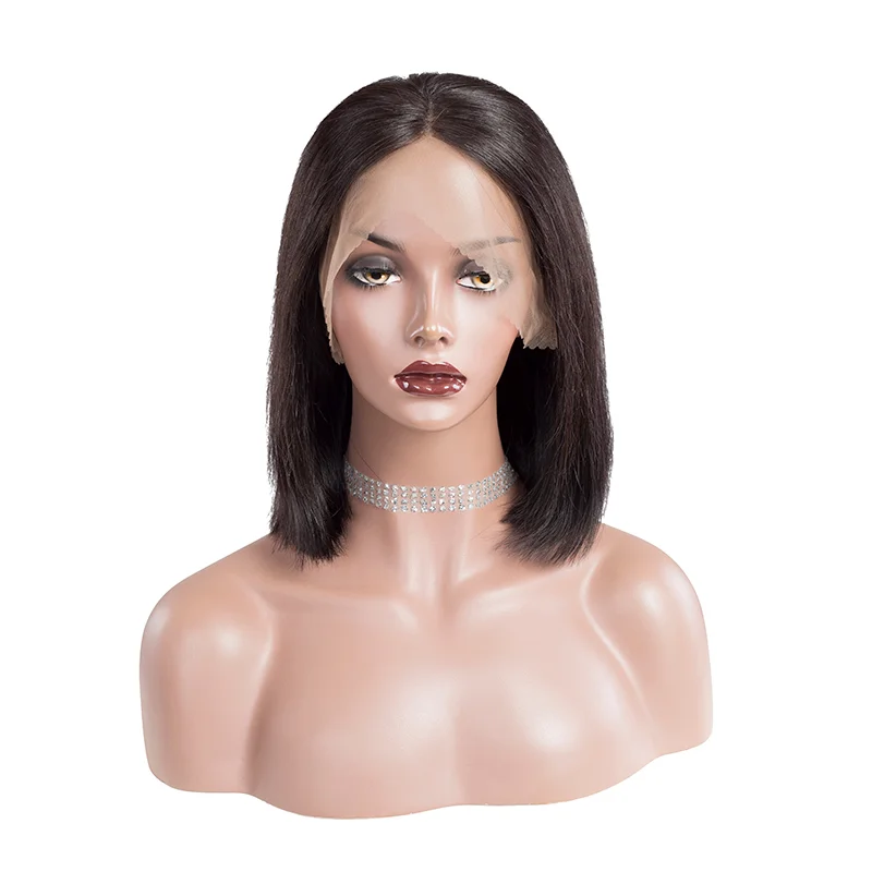 High Quality India 13*4 frontal lace virgin Bob straight human hair wigs for black woman
High Quality India 13*4 frontal lace virgin Bob straight human hair wigs for black woman