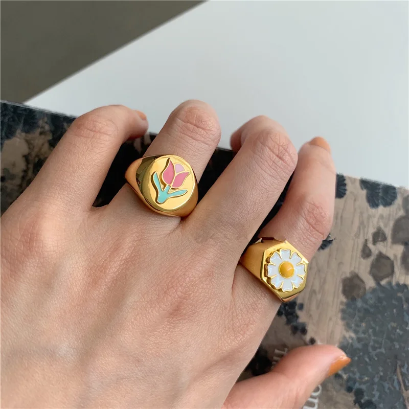 New Arrival Korean Fashion Open Alloy Vintage Rings for Women Gift Jewelry Colorful Flower Gothic Rings, 2 colors
New Arrival Korean Fashion Open Alloy Vintage Rings for Women Gift Jewelry Colorful Flower Gothic Rings, 2 colors