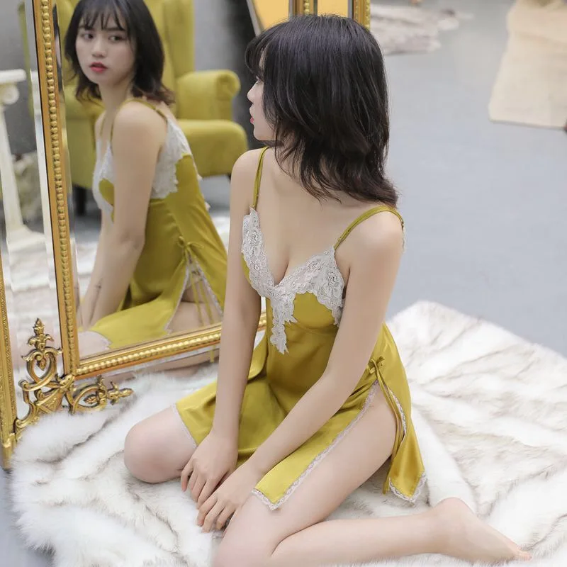 Wholesale Ladies Silk Like Satin Baby-doll Slip dress Female Lace Backless Strap Sexy Women underwear, Picture shows
Wholesale Ladies Silk Like Satin Baby-doll Slip dress Female Lace Backless Strap Sexy Women underwear, Picture shows