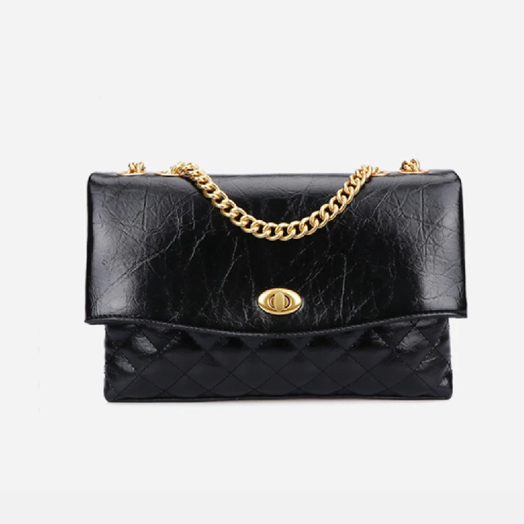 New Design Metal Lock Handbag Pu Leather Embroidery Chains Shoulder Strap Messenger Crossbody For Ladies
New Design Metal Lock Handbag Pu Leather Embroidery Chains Shoulder Strap Messenger Crossbody For Ladies