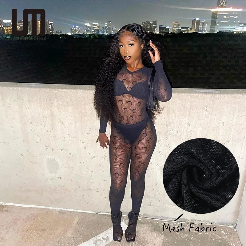 New Arrivals Sexy Tight Full Printed Romper Casual Club Wear Skinny Mesh Transparent Jumpsuit For Women
New Arrivals Sexy Tight Full Printed Romper Casual Club Wear Skinny Mesh Transparent Jumpsuit For Women