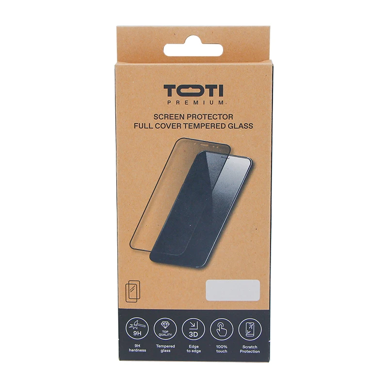 Eco-friendly cell phone accessories Kraft paper packaging boxes customized mobile phone screen protector gift boxes
Eco-friendly cell phone accessories Kraft paper packaging boxes customized mobile phone screen protector gift boxes