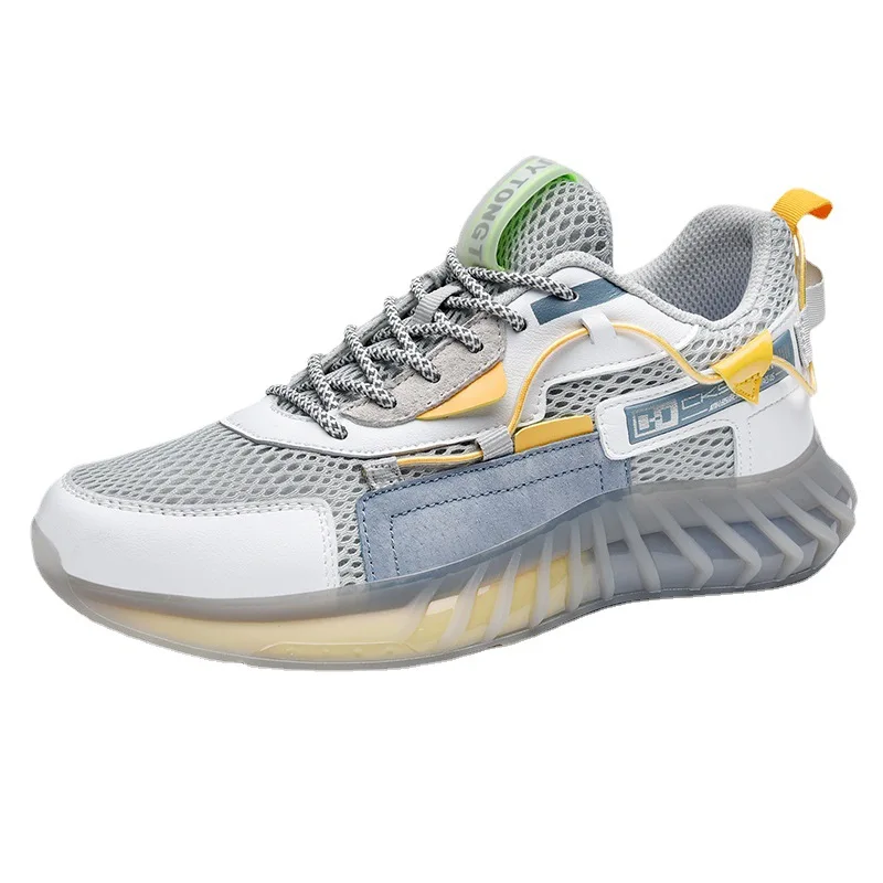 Spring and summer new men's trendy soft-soled running shoes mesh coconut shoes, Grey,black,white
Spring and summer new men's trendy soft-soled running shoes mesh coconut shoes, Grey,black,white