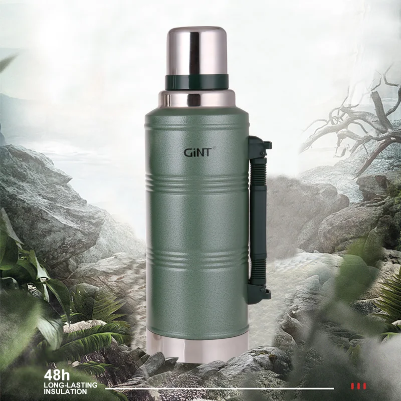 GiNT Durable Stainless Steel Outdoor Water Bottle Insulated Vacuum Flask for Camping Travel Trip, Customized colors acceptable
GiNT Durable Stainless Steel Outdoor Water Bottle Insulated Vacuum Flask for Camping Travel Trip, Customized colors acceptable