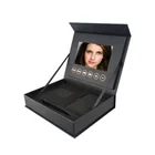 Customized lcd screen video greeting gift box jewelry ring box for advertising business marketing