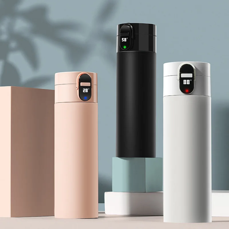 Customized Double Wall Stainless Steel Smart Tumbler Bottle With Temperature Display Lid, Black
Customized Double Wall Stainless Steel Smart Tumbler Bottle With Temperature Display Lid, Black