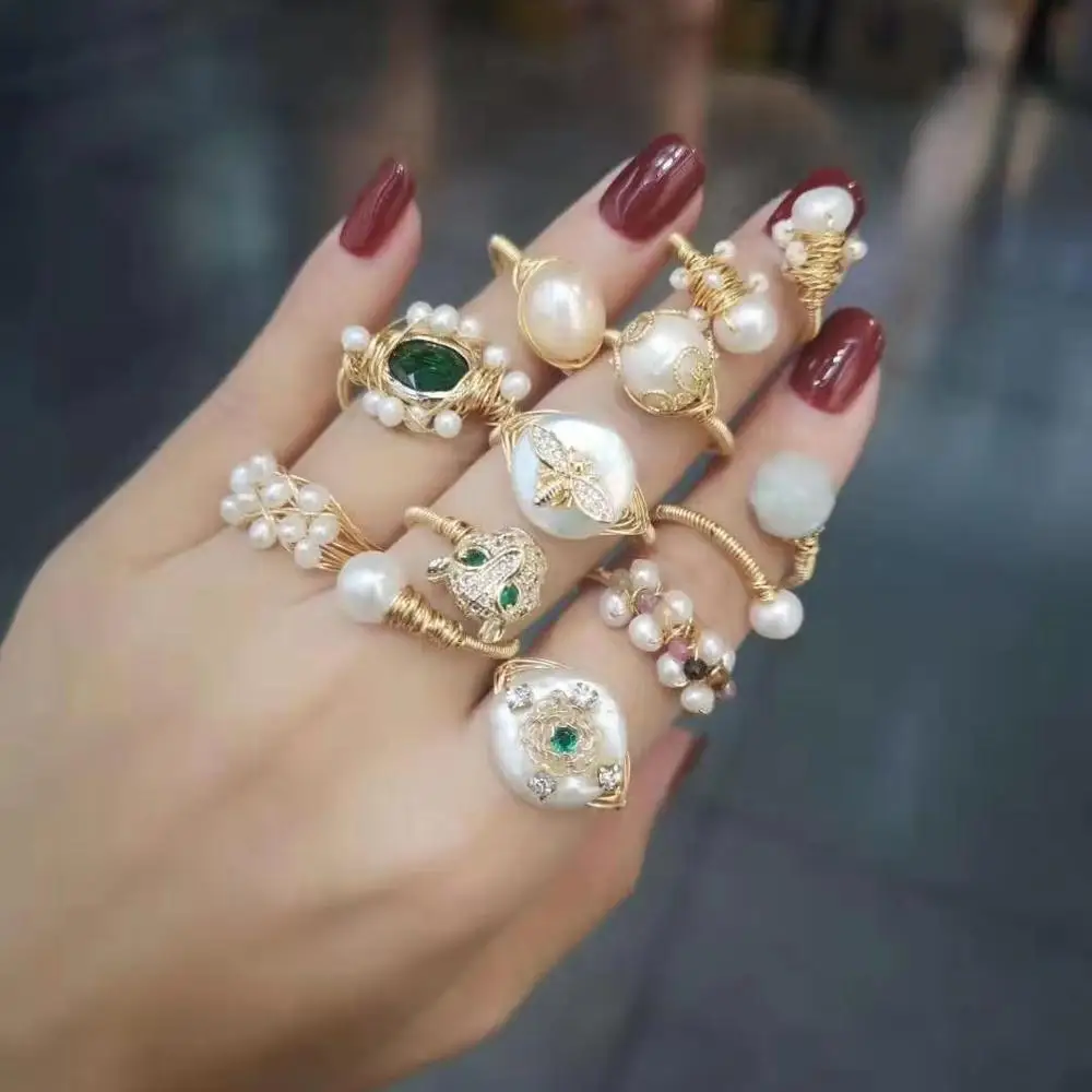 custom super luxury vintage french gold handmade copper rope thread wrap baroque ring women real freshwater pearl brooch ring, Picture
custom super luxury vintage french gold handmade copper rope thread wrap baroque ring women real freshwater pearl brooch ring, Picture