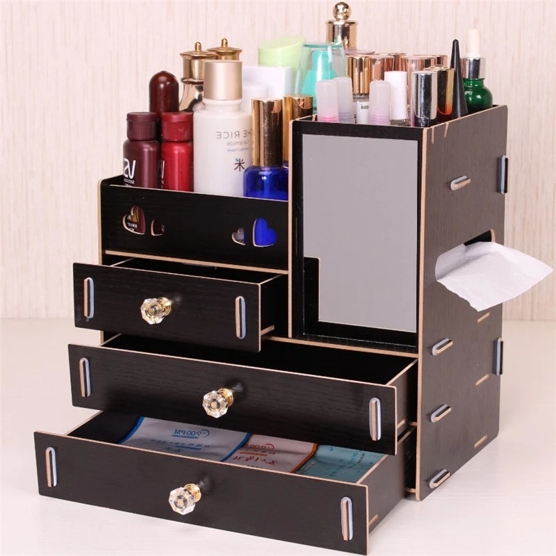 Large Wooden Desktop Cosmetics Collection Box Mirror South Korea Drawer Type Rearrangement Of Wooden Boxes
Large Wooden Desktop Cosmetics Collection Box Mirror South Korea Drawer Type Rearrangement Of Wooden Boxes