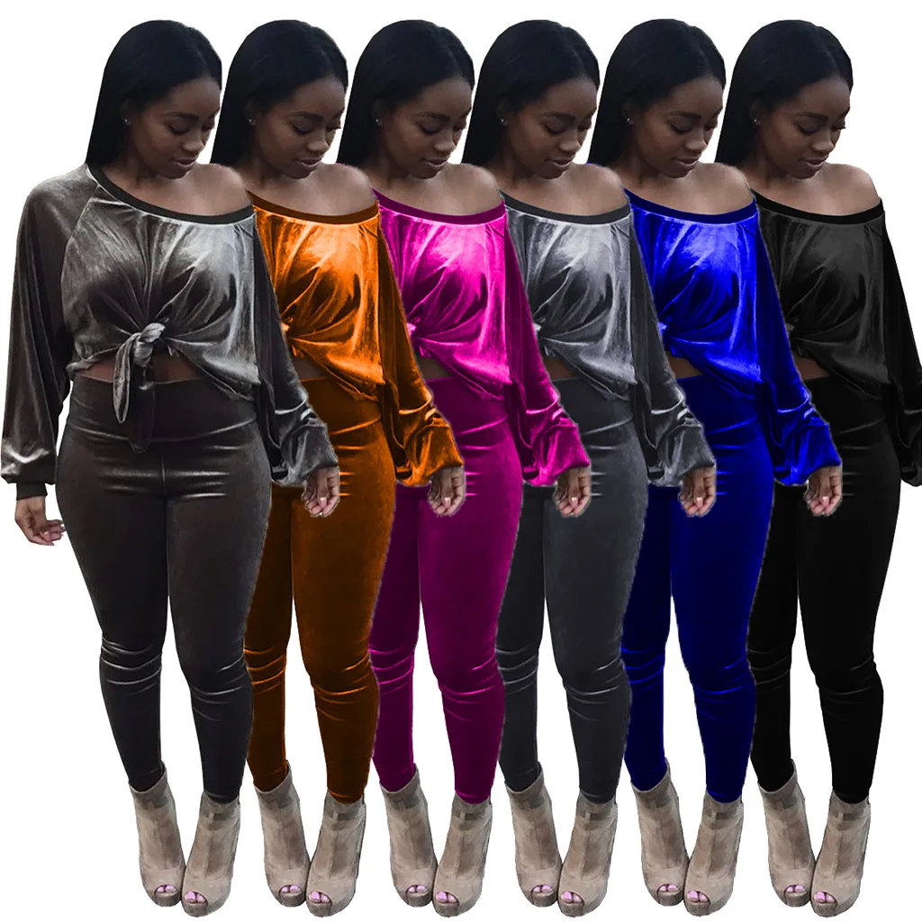 2021 Autumn New Korean Velvet Solid Color Sexy Fashion 2 Piece Set Women Two Pieces Set Women Sets Two Piece, As pic
2021 Autumn New Korean Velvet Solid Color Sexy Fashion 2 Piece Set Women Two Pieces Set Women Sets Two Piece, As pic