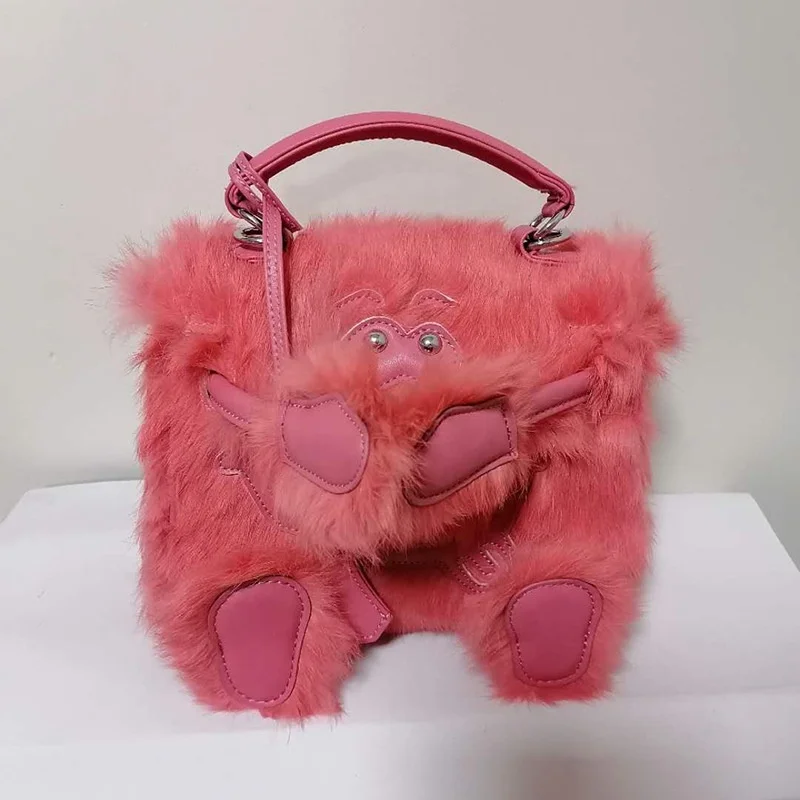 2021 Autumn Winter real Fur fluffy rabbit luxury bags women handbags ladies Plush Purses and Handbags Female Bag Girls
2021 Autumn Winter real Fur fluffy rabbit luxury bags women handbags ladies Plush Purses and Handbags Female Bag Girls