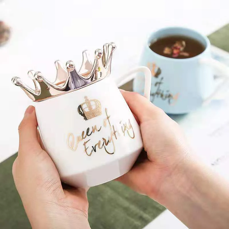 Hot Sale Coffee Mug Crown New Arrival Queen of Everything Ceramic Mug Simple Girl Gift, Colorful 
Hot Sale Coffee Mug Crown New Arrival Queen of Everything Ceramic Mug Simple Girl Gift, Colorful