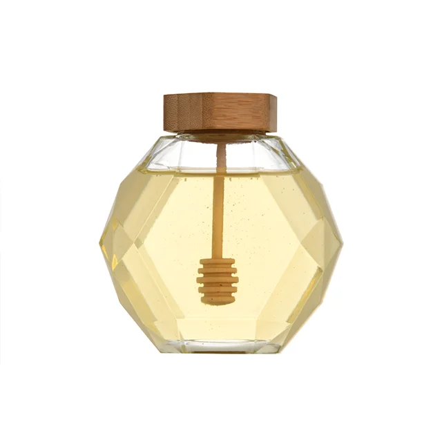 New type 2021 can be customized high quality diamond glass jar crystal transparent honey storage tank, Clear
New type 2021 can be customized high quality diamond glass jar crystal transparent honey storage tank, Clear