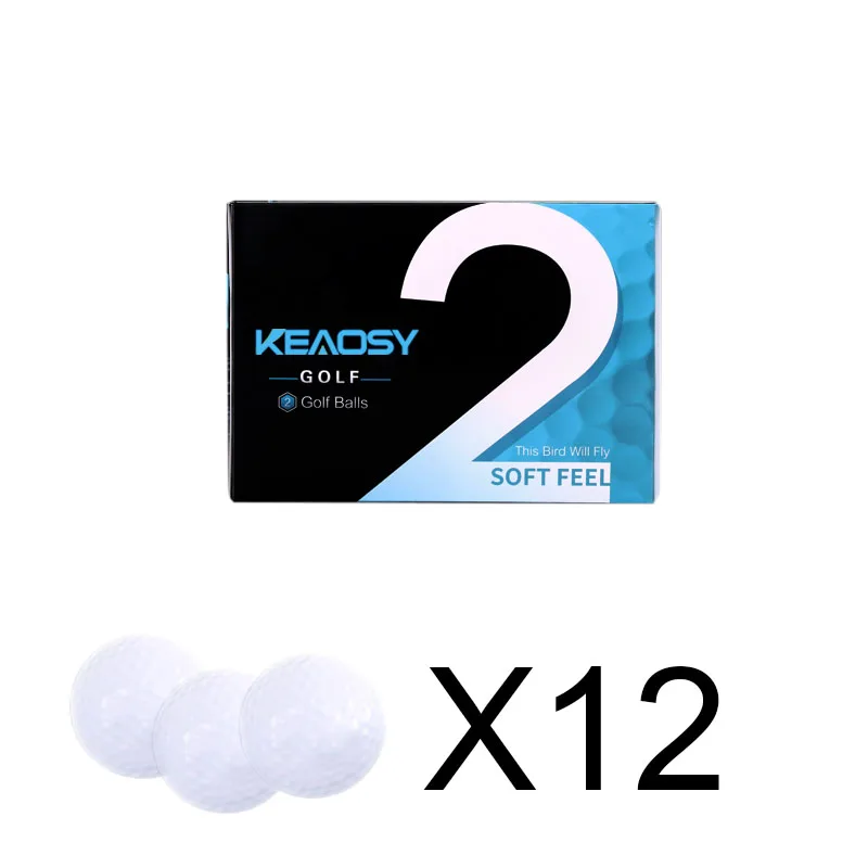 Golf balls promotional gift set with 12pcs 2 layer ball with color box as one set, White
Golf balls promotional gift set with 12pcs 2 layer ball with color box as one set, White