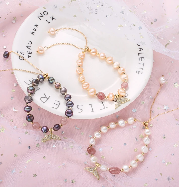 Fashion Fish tail charms bracelet Natural bead Bracelets Jewelry stone Bracelet for Women
Fashion Fish tail charms bracelet Natural bead Bracelets Jewelry stone Bracelet for Women