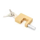Side open copper rectangular polished rectangular copper lock