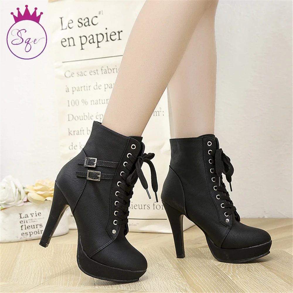 Cross strap high heel women boots waterproof platform women short boots fashion belt buckle women boots, Brown,black.beige
Cross strap high heel women boots waterproof platform women short boots fashion belt buckle women boots, Brown,black.beige
