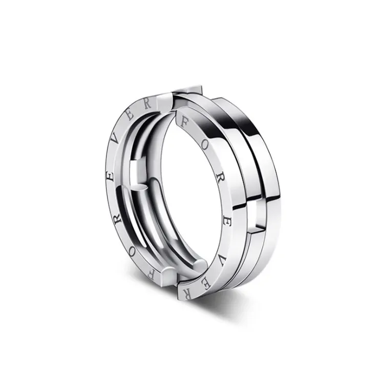 SC Fashion Letter Forever Couple Rings Valentine's Day Gift Creative Stainless Steel Deformation Anxiety Fidget Rings for Men, Steel color
SC Fashion Letter Forever Couple Rings Valentine's Day Gift Creative Stainless Steel Deformation Anxiety Fidget Rings for Men, Steel color