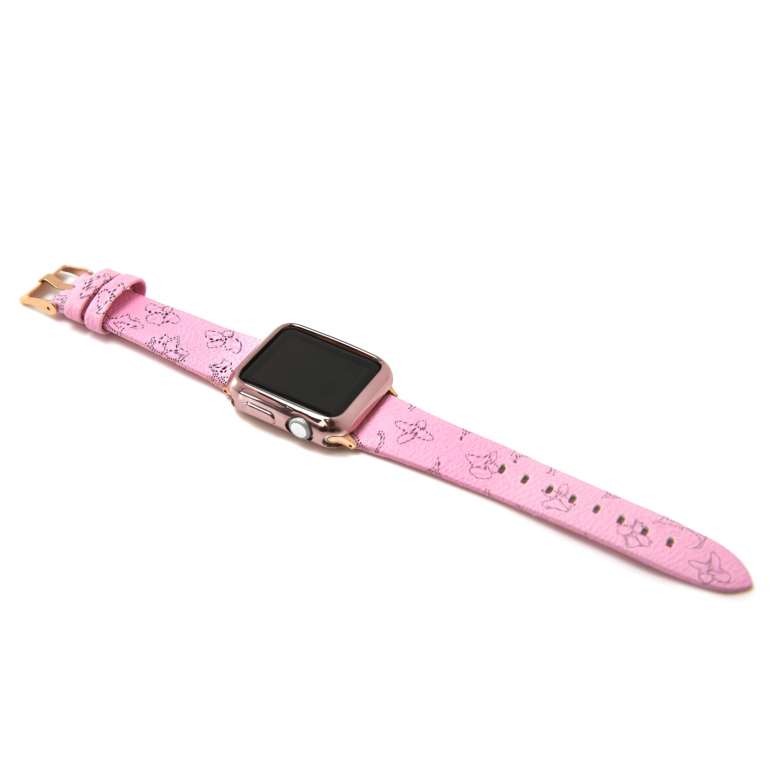 Watchband Calf Leather Texture Belt Stylish Watch Strap for Apple Watch Band 44mm 40mm 42mm 38mm Watch SE Series 6 Wristband, Pink
Watchband Calf Leather Texture Belt Stylish Watch Strap for Apple Watch Band 44mm 40mm 42mm 38mm Watch SE Series 6 Wristband, Pink