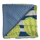 China factory super soft customized design digital printed baby blanket minky dot sleeping blanket