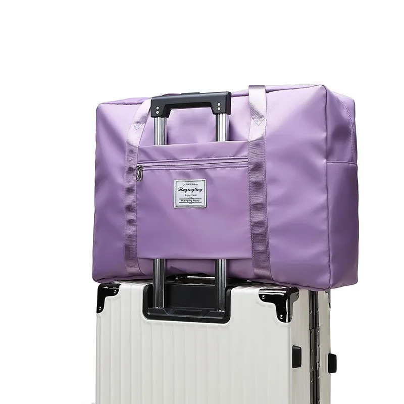 custom logo large capacity folding trolley tote travel handbag storage yoga gym bag, Pink grey black
custom logo large capacity folding trolley tote travel handbag storage yoga gym bag, Pink grey black