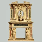 European Fireplaces Fireplace Mantel Indoor Indoor Freestanding European Style Italian Marble Fireplaces Mantel
