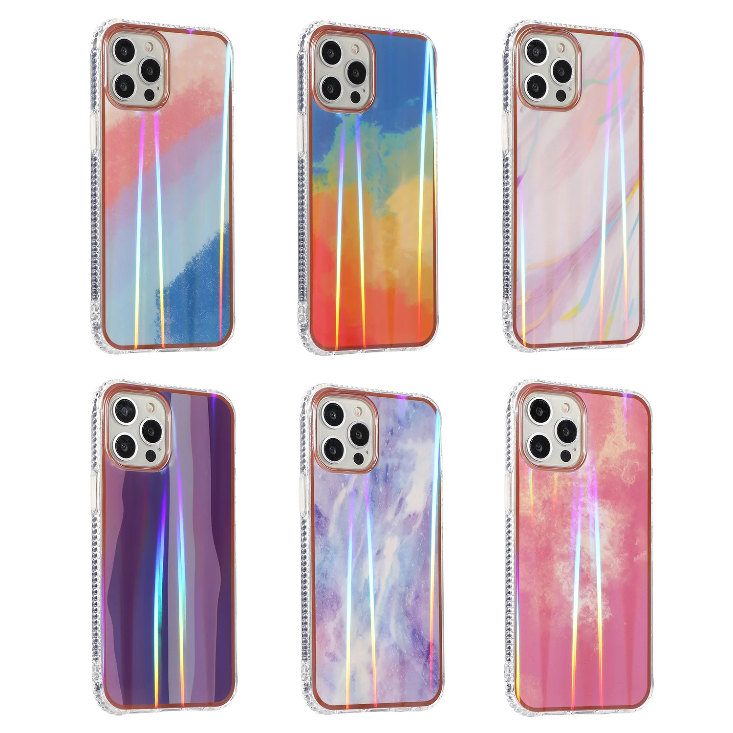 Luxury High Protection Watercolor Aurora Design Glossy Back Cover , Airbags Shockproof TPU Phone Case for iPhone 11 12
Luxury High Protection Watercolor Aurora Design Glossy Back Cover , Airbags Shockproof TPU Phone Case for iPhone 11 12