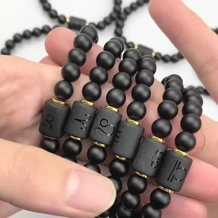Shangjie OEM Twelve Constellat Natural Stone Beaded Frosted Black Bracelet beaded bracelet, Color
Shangjie OEM Twelve Constellat Natural Stone Beaded Frosted Black Bracelet beaded bracelet, Color