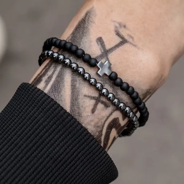 2pcs/set natural stone couple charm bracelet crown round cross jewelry sets adjustable beaded bangle for men women boys girls, As shown
2pcs/set natural stone couple charm bracelet crown round cross jewelry sets adjustable beaded bangle for men women boys girls, As shown