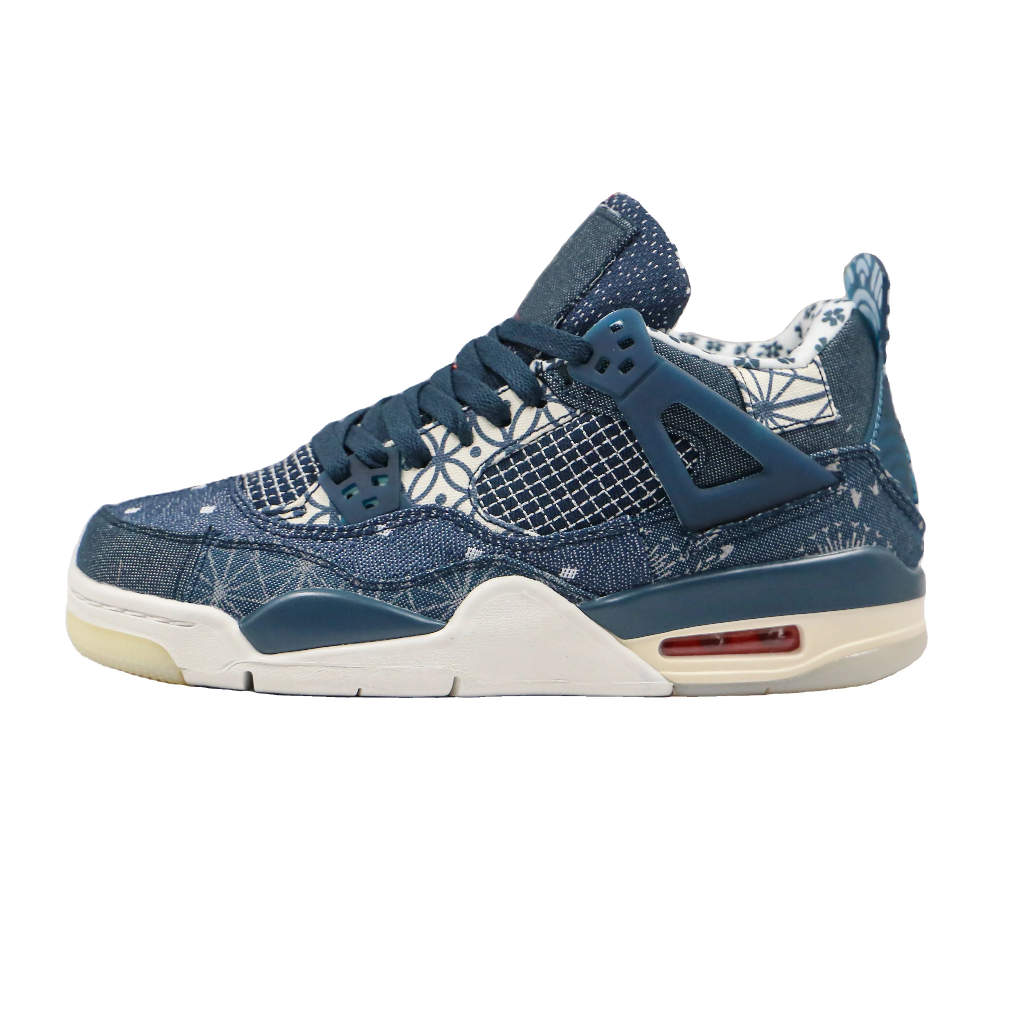 Retro 4se air cushion men's and women's basketball shoes casual sneakers, Blue
Retro 4se air cushion men's and women's basketball shoes casual sneakers, Blue