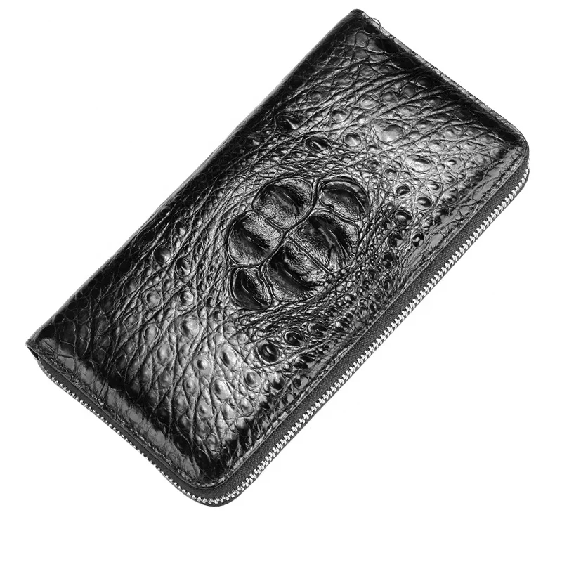 High quality genuine crocodile skin long wallet mens trending wallet, Brown / black
High quality genuine crocodile skin long wallet mens trending wallet, Brown / black