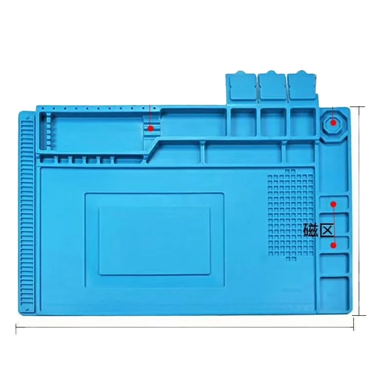 Insulation Pad Cell Phone Repair Tools station soldering mat Silica gel Tool Mat, Blue
Insulation Pad Cell Phone Repair Tools station soldering mat Silica gel Tool Mat, Blue