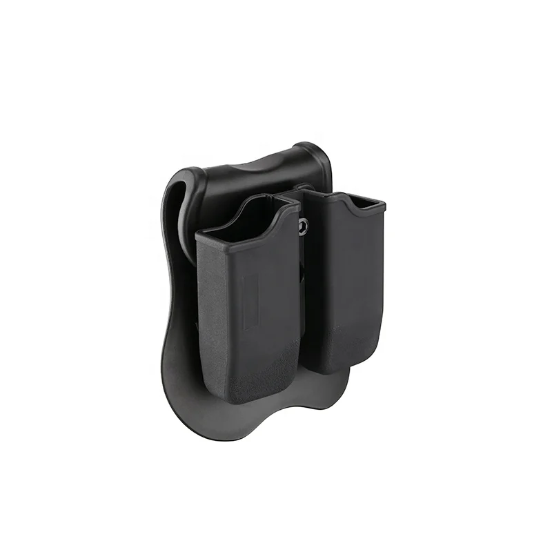 Black Polymer Double magazine pouch for Walther PPQ