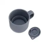 Custom Reusable Glass Coffee Cup Mug with Silicone/cork Lid And Sleeve, Glass Travel Mugs with Open-Mouth Top