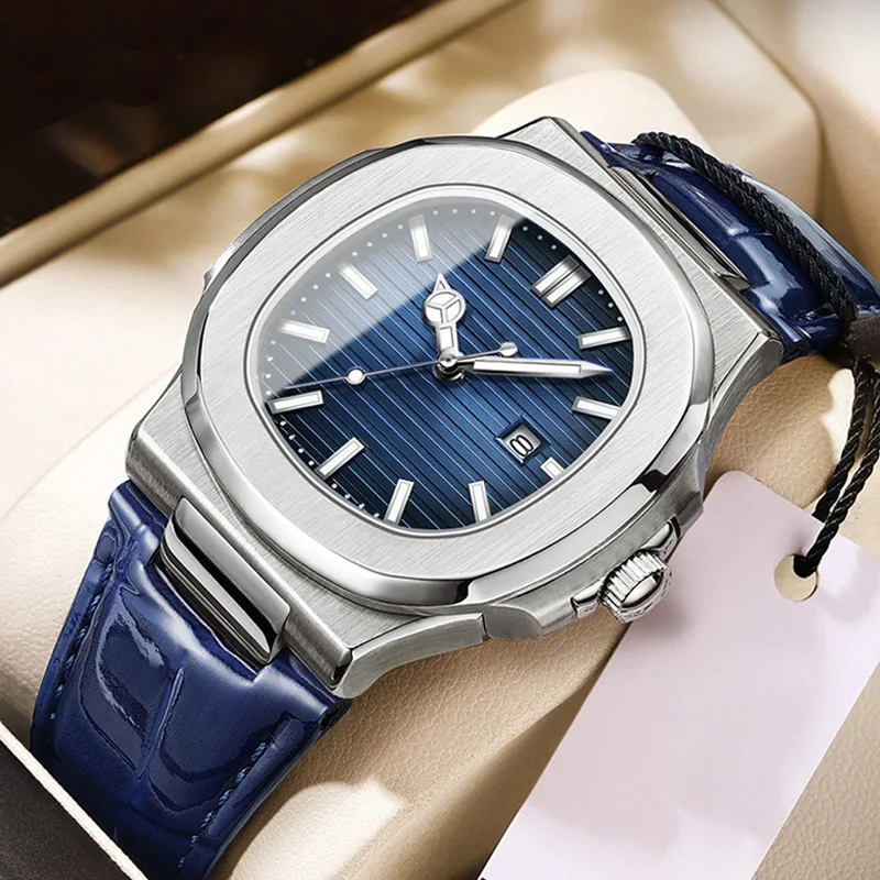 Brand Business Waterproof Analog Wristwatch Calendar Stainless Steel Quartz Leather Watches For Men
Brand Business Waterproof Analog Wristwatch Calendar Stainless Steel Quartz Leather Watches For Men