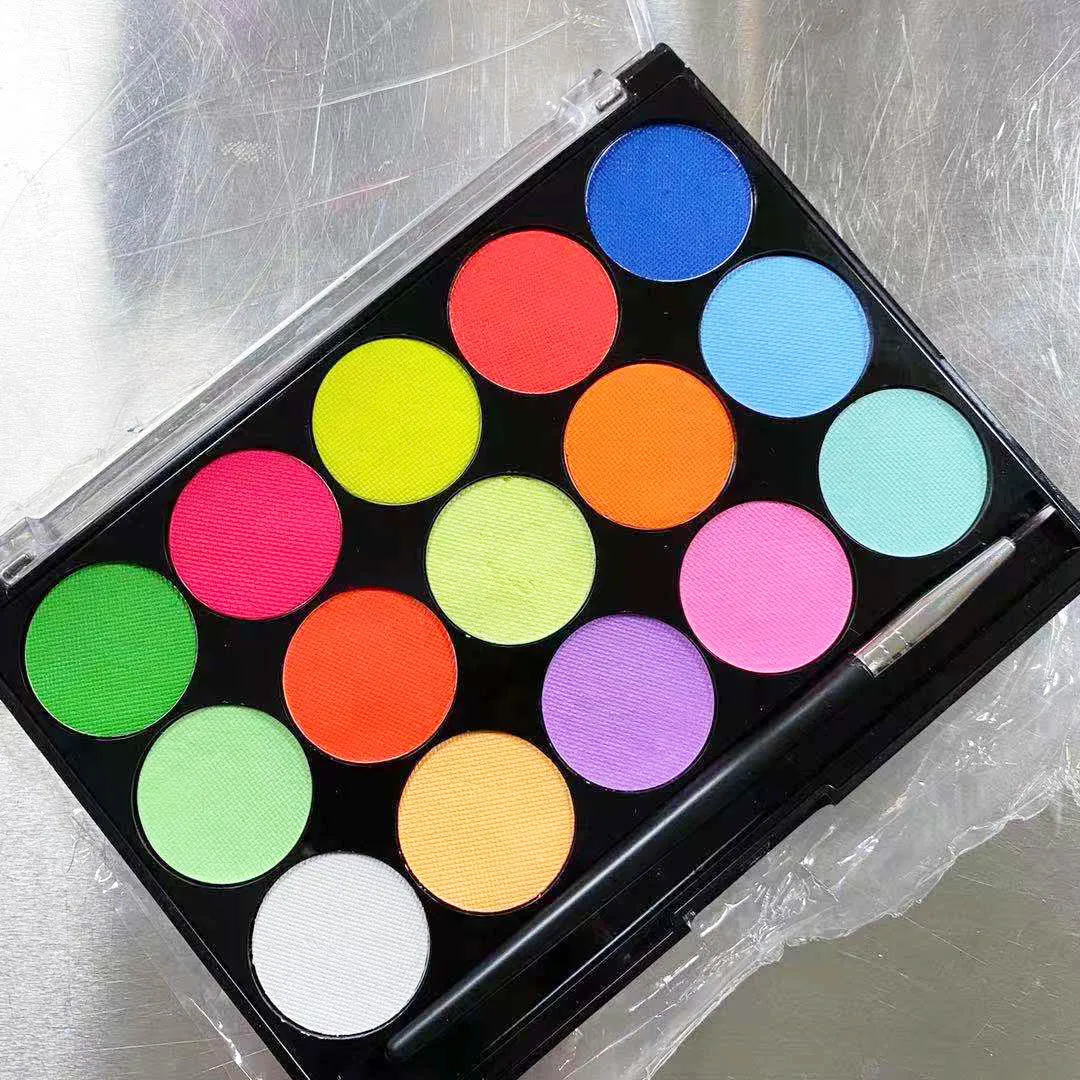 8 Pastel Fluorescent Colors Water Activated Face Paint Palette Body Painting Set for Party, 8colors
8 Pastel Fluorescent Colors Water Activated Face Paint Palette Body Painting Set for Party, 8colors