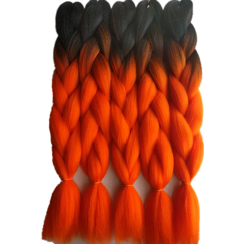 Wholesale Hot Sale Black Orange Ombre Jumbo Braiding Hair Extensions Hair Bulk Sensational African Collection Jumbo Braid
Wholesale Hot Sale Black Orange Ombre Jumbo Braiding Hair Extensions Hair Bulk Sensational African Collection Jumbo Braid