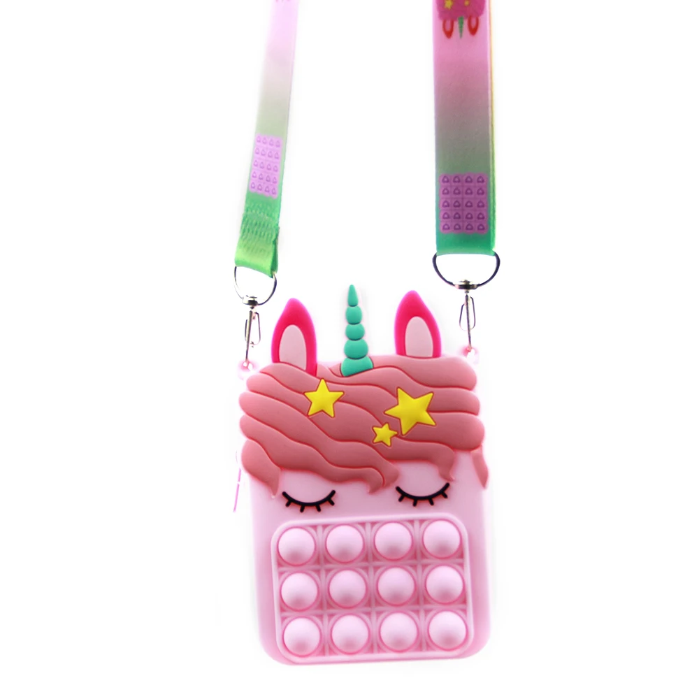 Unicorn Shoulder Bag Fidget Toy for Girls Simple Sensory Silicone Crossbody Bag, As show
Unicorn Shoulder Bag Fidget Toy for Girls Simple Sensory Silicone Crossbody Bag, As show