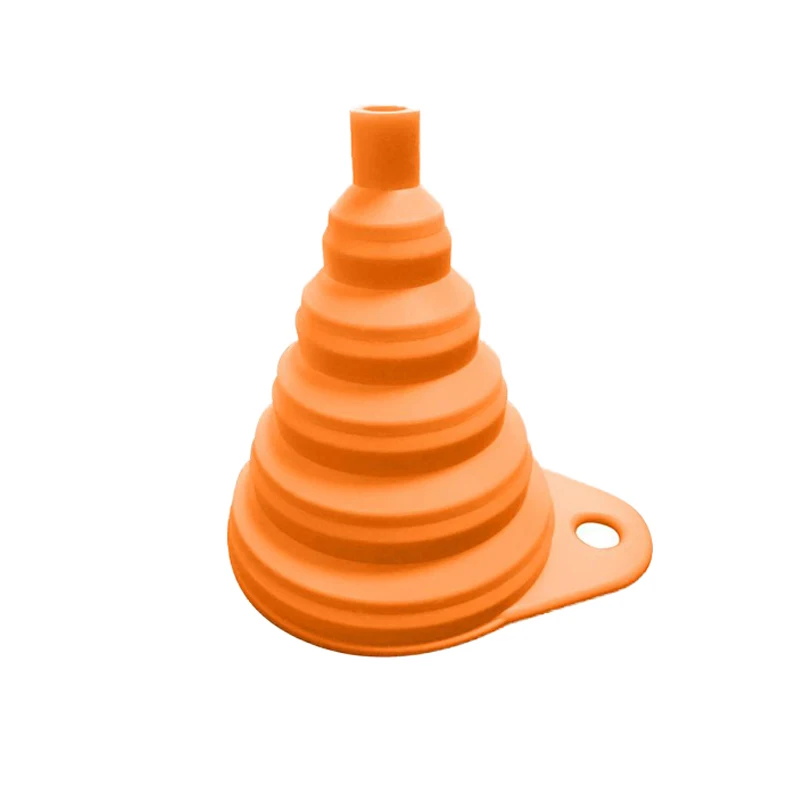 Silicone Foldable Funnel Kitchen Liquid Tool Folding Portable Oil Honey Funnels Mini Collapsible Style Wine Funnel Hopper, As picture 
Silicone Foldable Funnel Kitchen Liquid Tool Folding Portable Oil Honey Funnels Mini Collapsible Style Wine Funnel Hopper, As picture