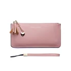 wholesale zipper slim wallet women card wallet for women leather phone case wallet