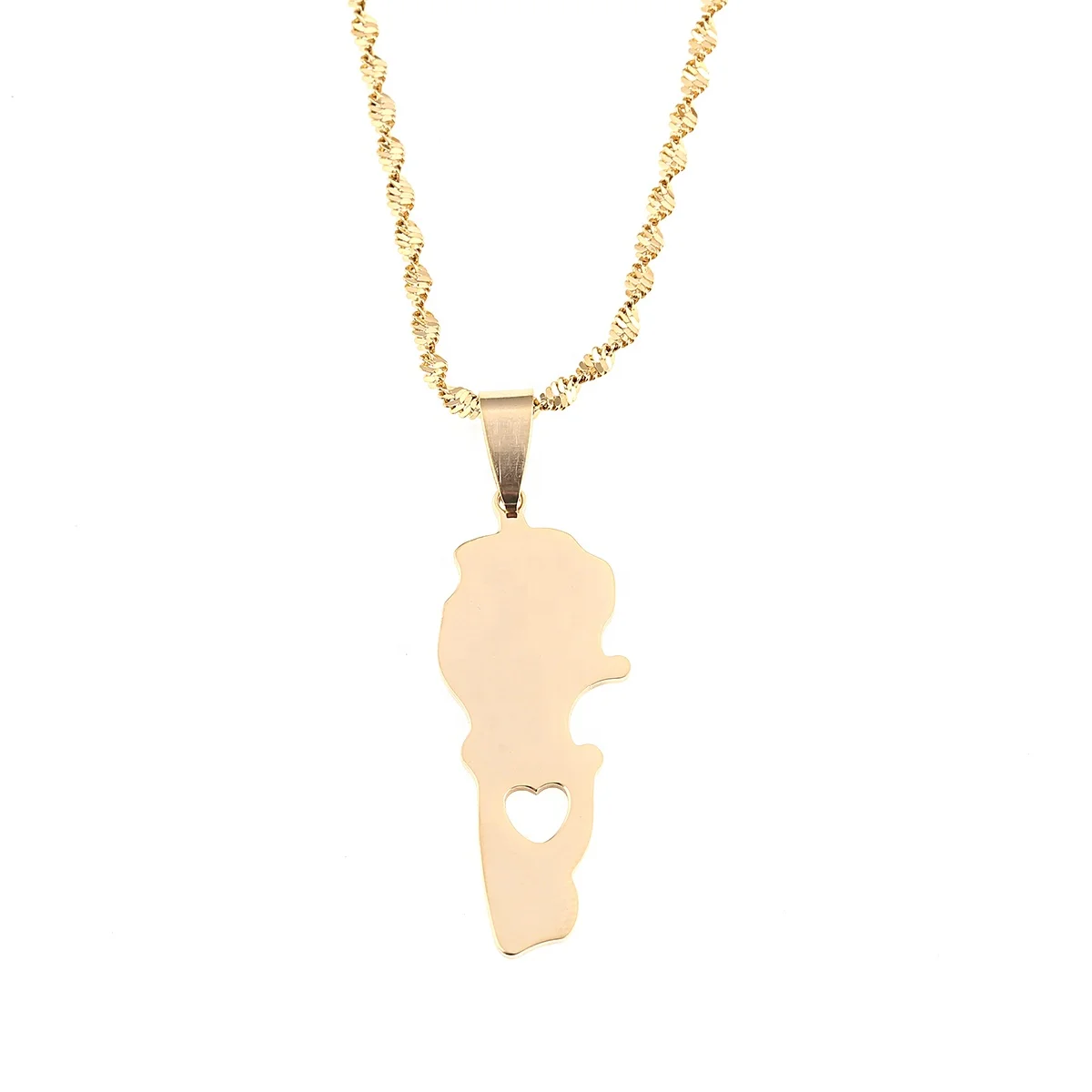 Stainless Steel Gold Color Lebanon Map Pendant Necklaces Fashion Maps of Lebanese Patriotic Charm Jewelry Gifts
Stainless Steel Gold Color Lebanon Map Pendant Necklaces Fashion Maps of Lebanese Patriotic Charm Jewelry Gifts
