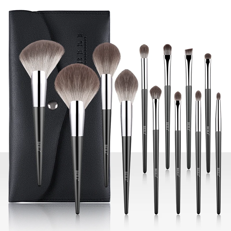 BEILI Black 12 Nano Wool Fiber Makeup Brush Set Makeup Bag Private Label Beauty Makeup Brushes Custom Logo Eyebrow brush face
BEILI Black 12 Nano Wool Fiber Makeup Brush Set Makeup Bag Private Label Beauty Makeup Brushes Custom Logo Eyebrow brush face