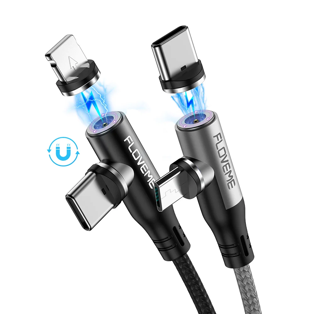 Free Shipping 1 Sample OK FLOVEME 360 Rotation Elbow Dual Magnetic Interface Charger Cable for iPhone for Type C for Micro USB
Free Shipping 1 Sample OK FLOVEME 360 Rotation Elbow Dual Magnetic Interface Charger Cable for iPhone for Type C for Micro USB