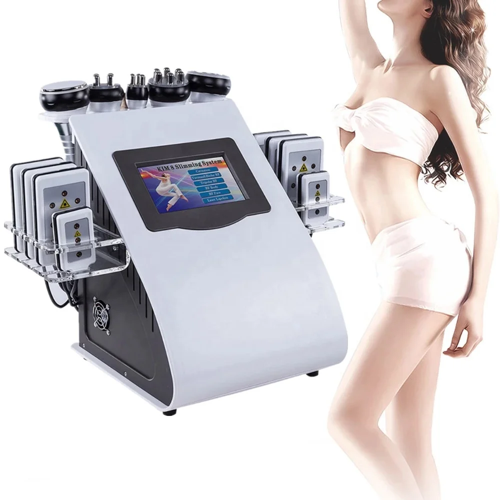 Hot sales 6 in 1 40K Ultrasonic Cavitation Vacuum Radio Frequency Laser 8 Pads lipo Laser Slimming Machine
Hot sales 6 in 1 40K Ultrasonic Cavitation Vacuum Radio Frequency Laser 8 Pads lipo Laser Slimming Machine