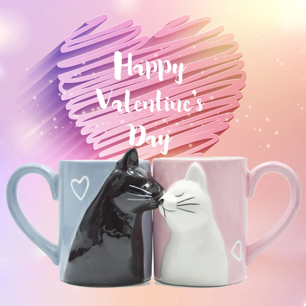 2-PCS Kiss Cat Coffee Couple Handmade Mug, Funny Tea Ceramic cup set Bride and Groom, Matching Gift for Engagement Wedding
2-PCS Kiss Cat Coffee Couple Handmade Mug, Funny Tea Ceramic cup set Bride and Groom, Matching Gift for Engagement Wedding