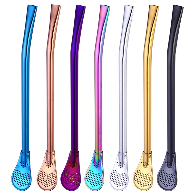 Custom Logo 304 Stainless Steel Metal Filter Straw Spoon Yerba Tea Mate Bombilla Spoon Straw, Silver/gold/rose gold/multicolor/black/blue
Custom Logo 304 Stainless Steel Metal Filter Straw Spoon Yerba Tea Mate Bombilla Spoon Straw, Silver/gold/rose gold/multicolor/black/blue
