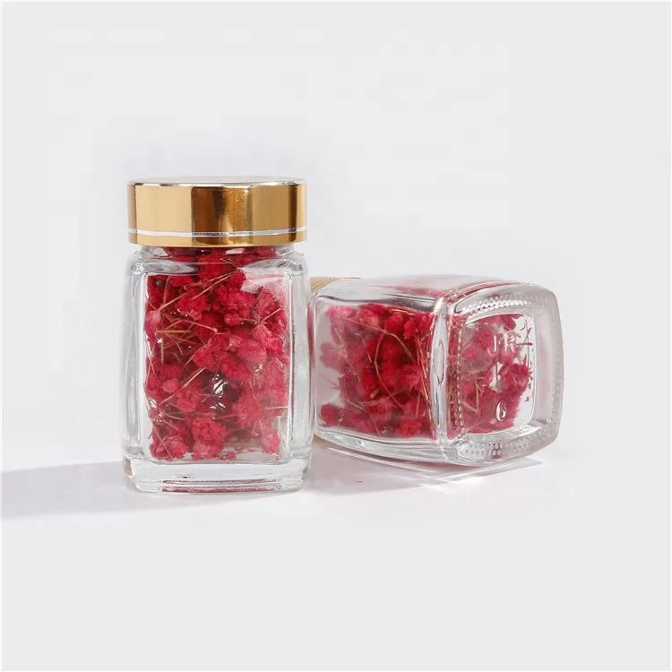 60ml Mini Transparent Glass Square Spice Bottles Container Jars With Lid, Clear transparent flint
60ml Mini Transparent Glass Square Spice Bottles Container Jars With Lid, Clear transparent flint