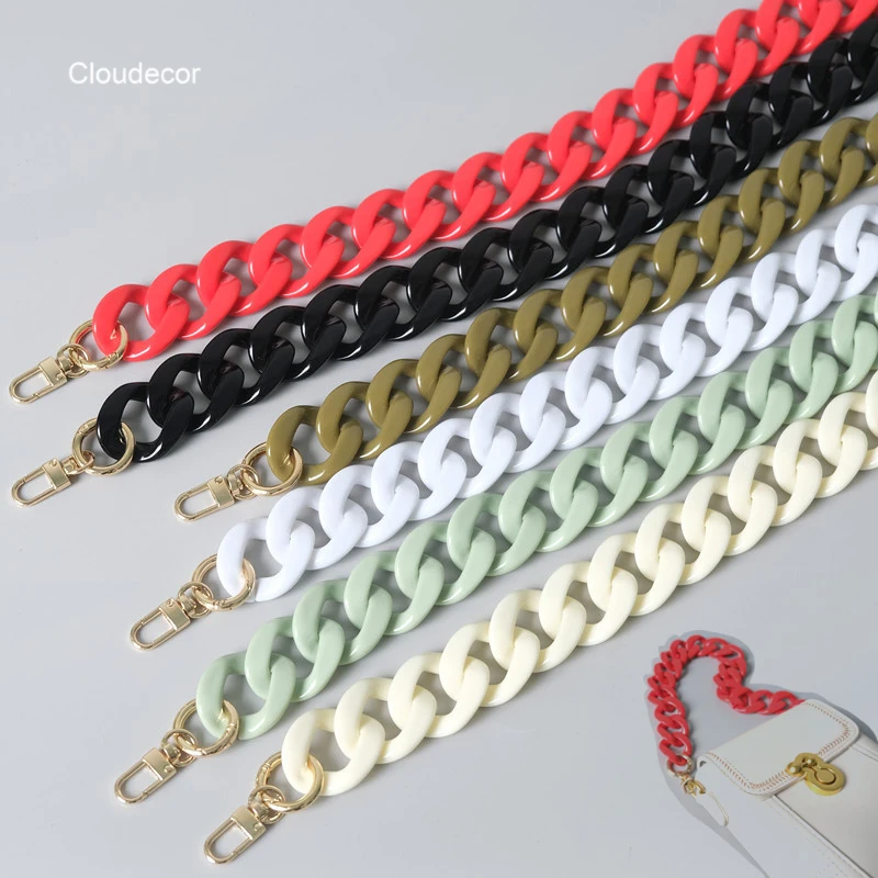 Acrylic Thick Plastic Chain For Cloud Bucket Cross Body Leather Bag Replacement Chain Strap Resin Women Hand Bags Accessories
Acrylic Thick Plastic Chain For Cloud Bucket Cross Body Leather Bag Replacement Chain Strap Resin Women Hand Bags Accessories