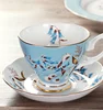 Custom Porcelain set European creative English bone china ceramic coffee tea cup set